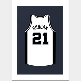 Tim Duncan San Antonio Jersey Qiangy Posters and Art